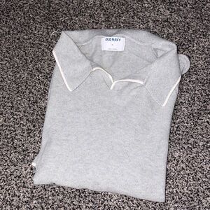 Old Navy Gray Polo Shirt for Men